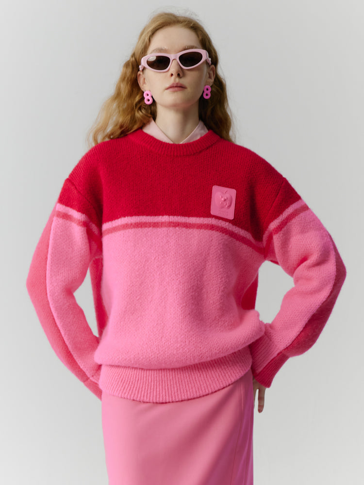 VIVID CUTE SIMPLE OVERSIZE KNIT