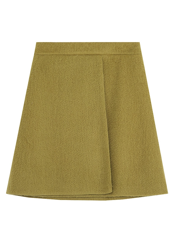 Wool Mature Classy Coat Retro Jacket&Skirt