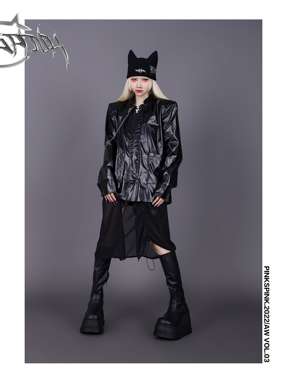 고양이 귀여운 니트 모자