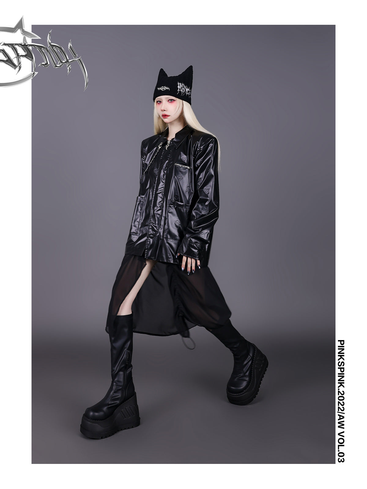 고양이 귀여운 니트 모자