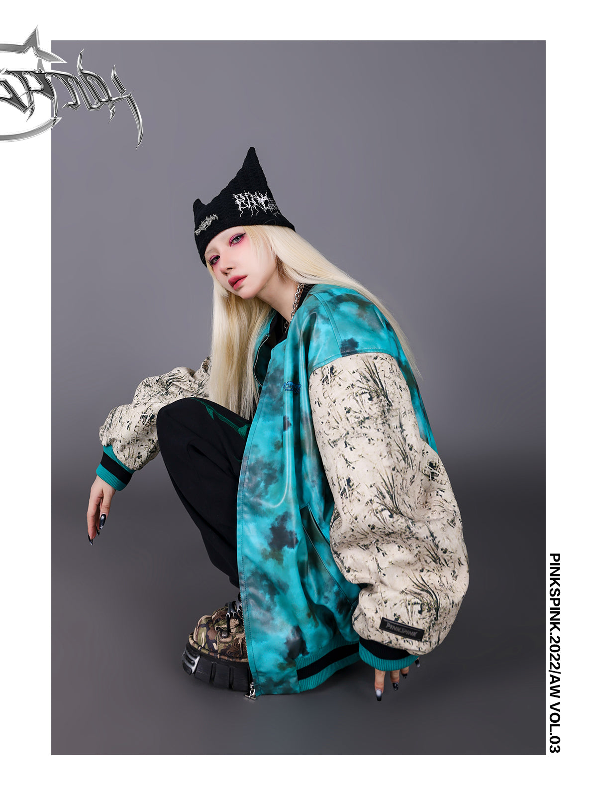 TIE-DYE LEATHER NICHI Vintage jacket