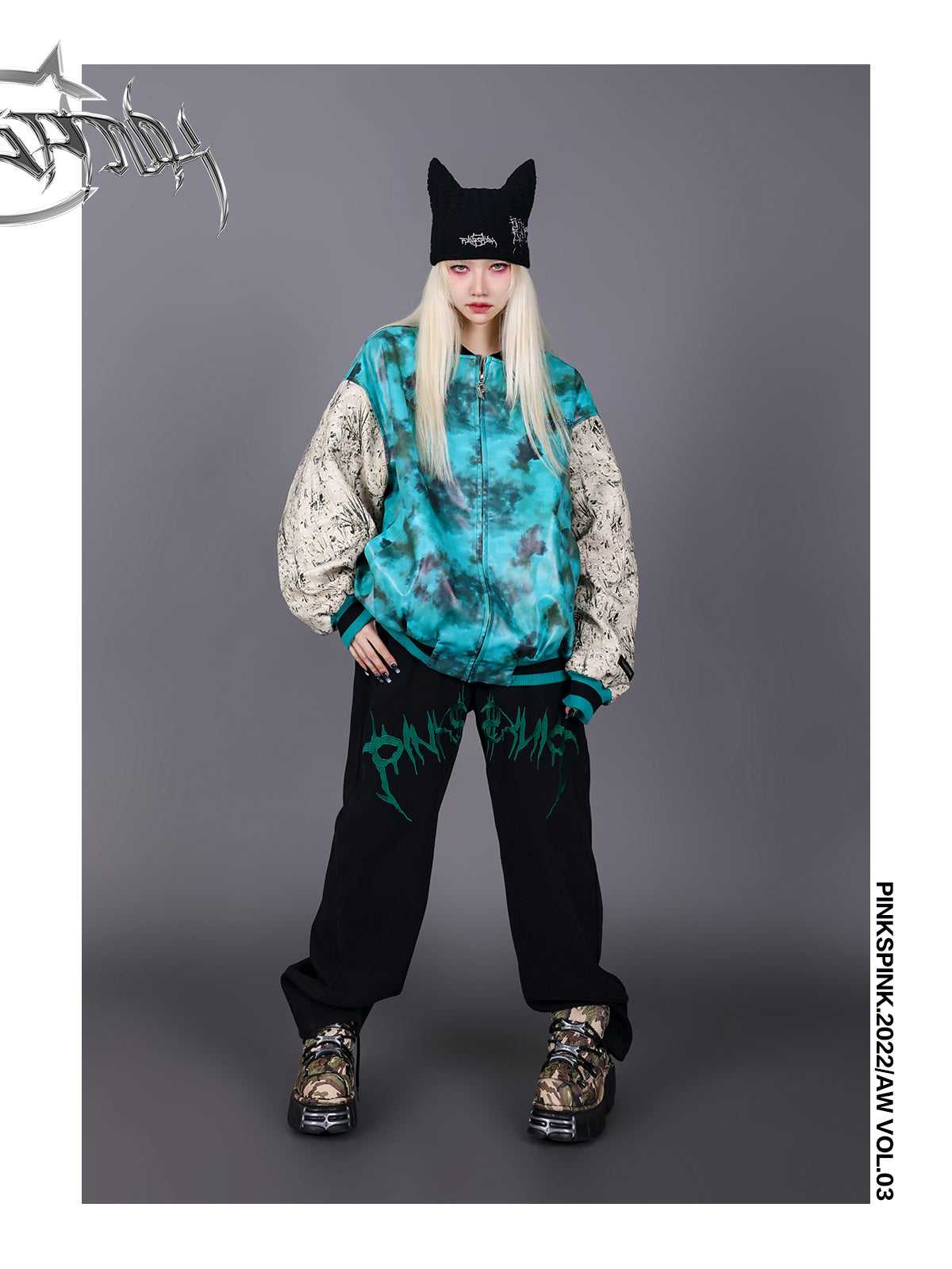 TIE-DYE LEATHER NICHI Vintage jacket