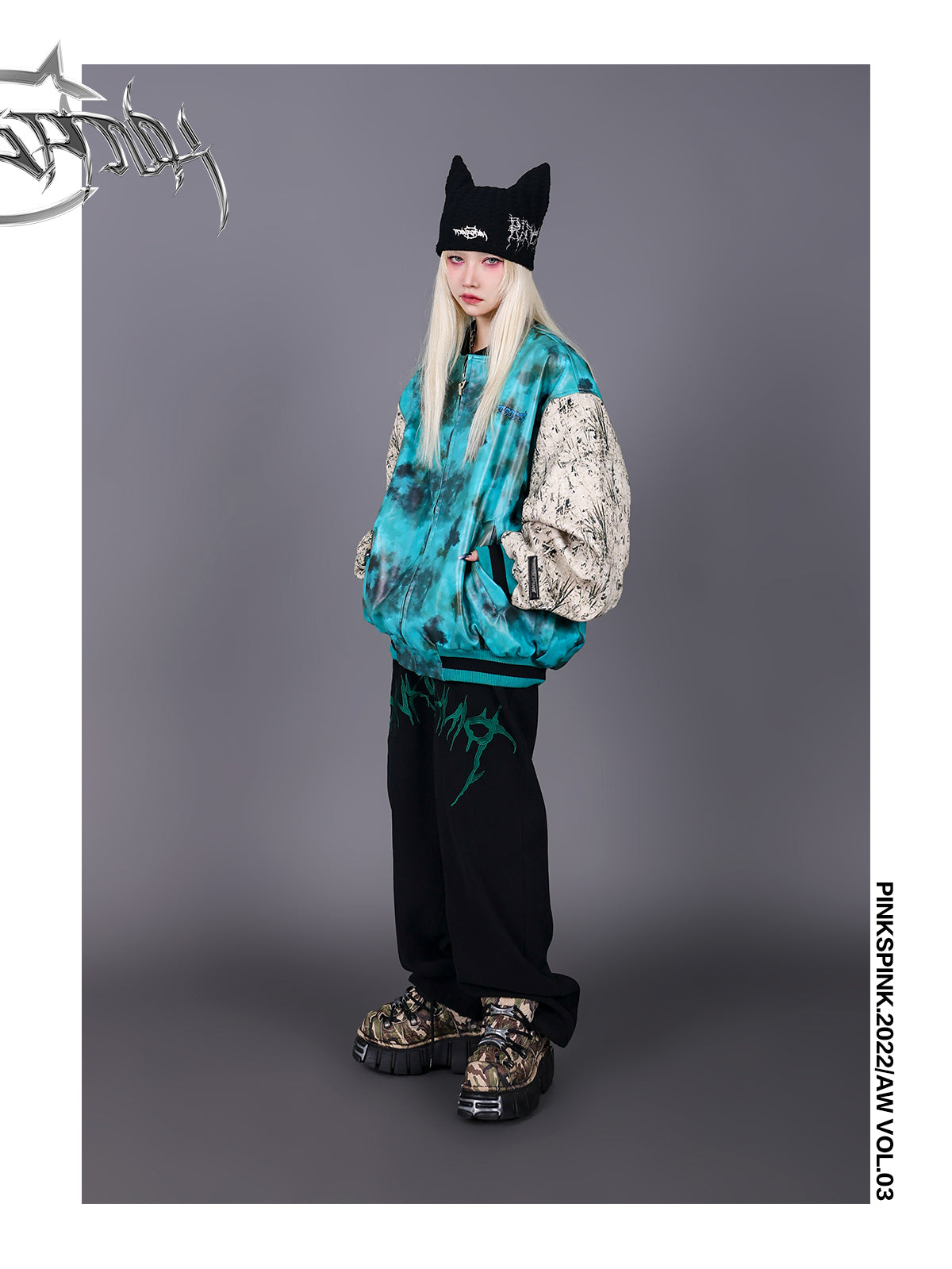 TIE-DYE LEATHER NICHI Vintage jacket