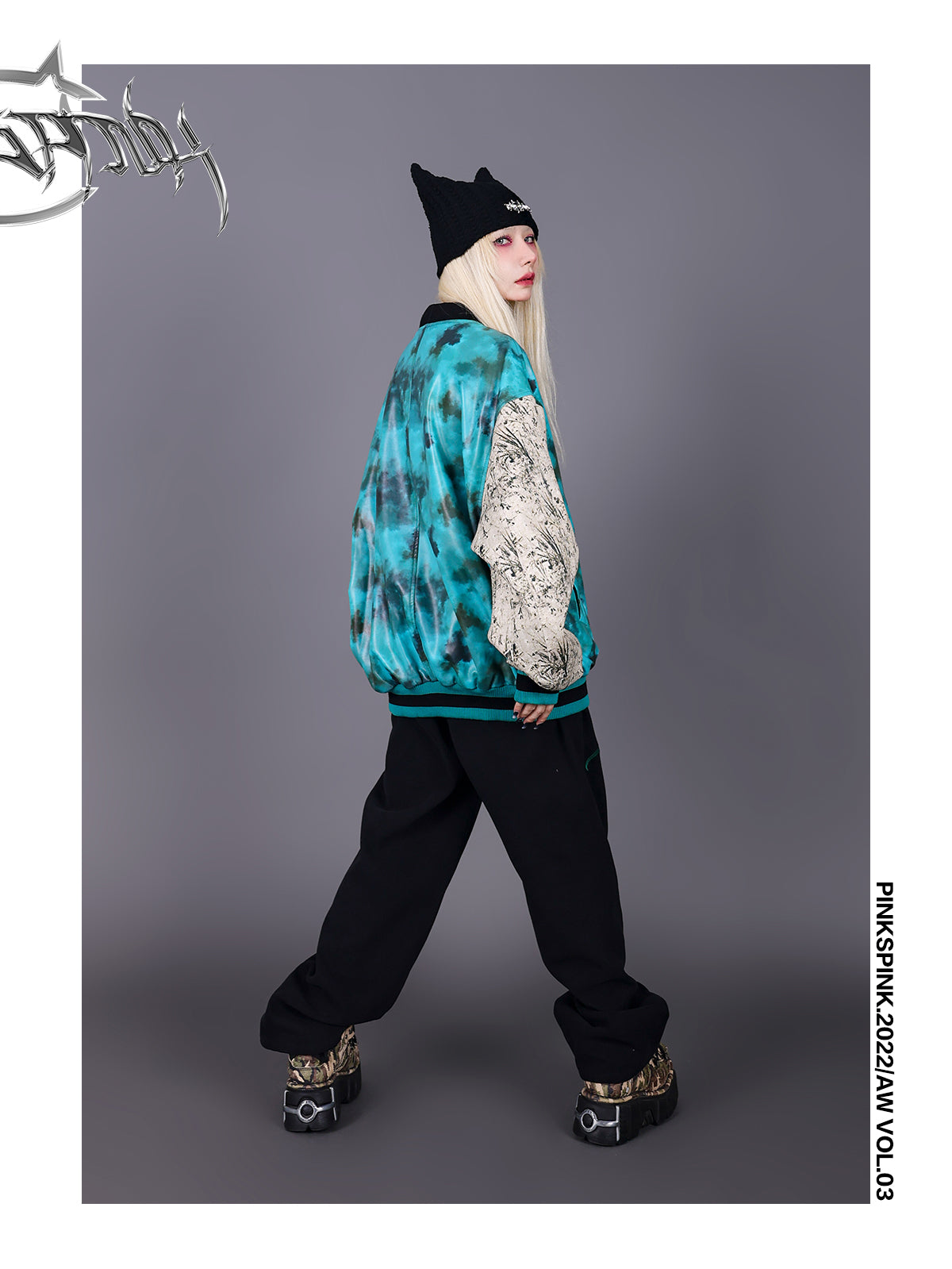 TIE-DYE LEATHER NICHI Vintage jacket