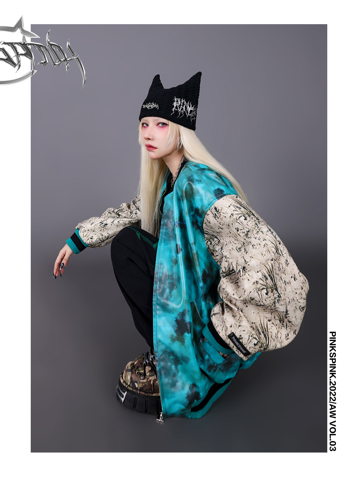 TIE-DYE LEATHER NICHI Vintage jacket