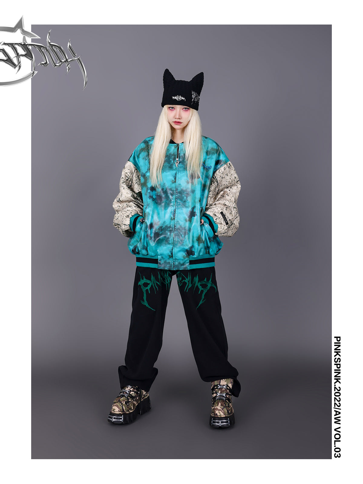 TIE-DYE LEATHER NICHI Vintage jacket