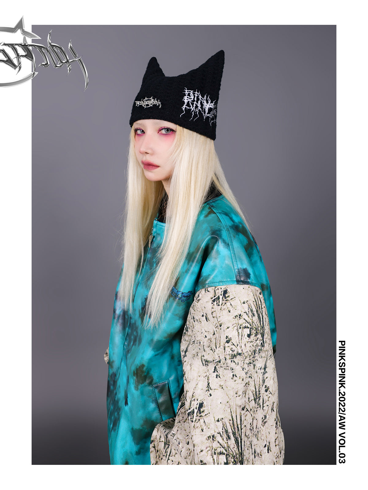 TIE-DYE LEATHER NICHI Vintage jacket