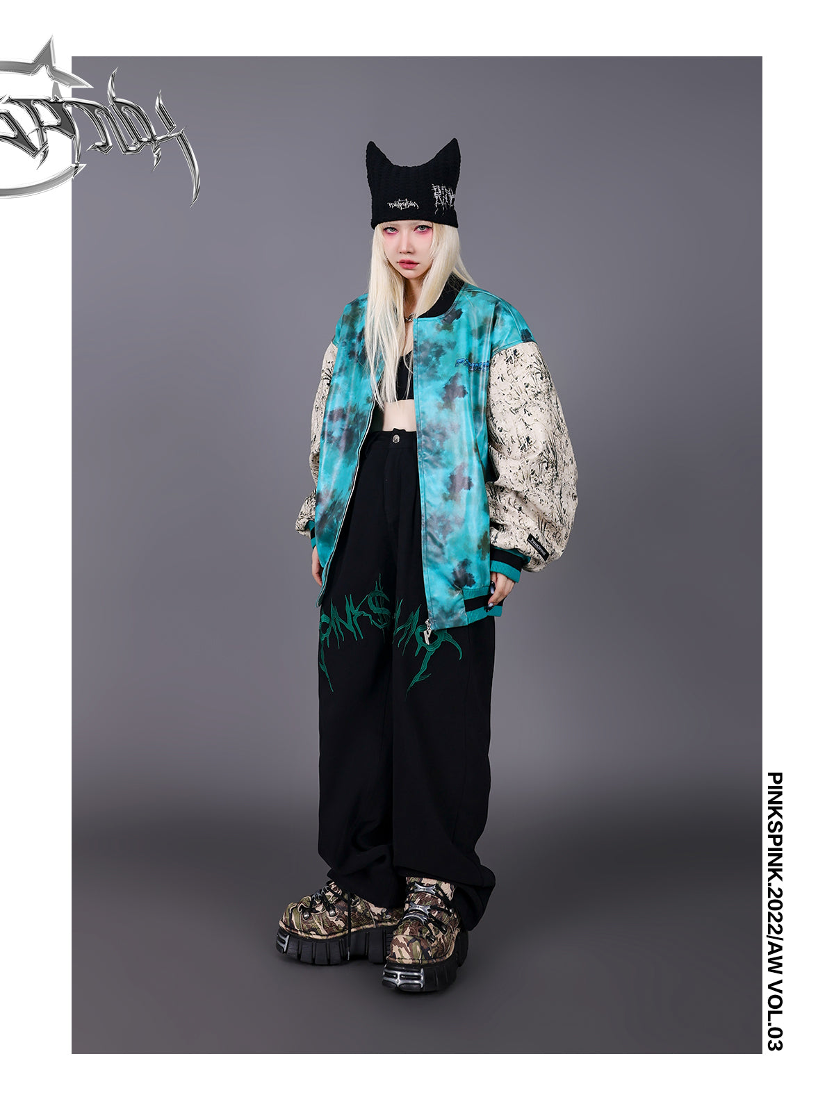 TIE-DYE LEATHER NICHI Vintage jacket