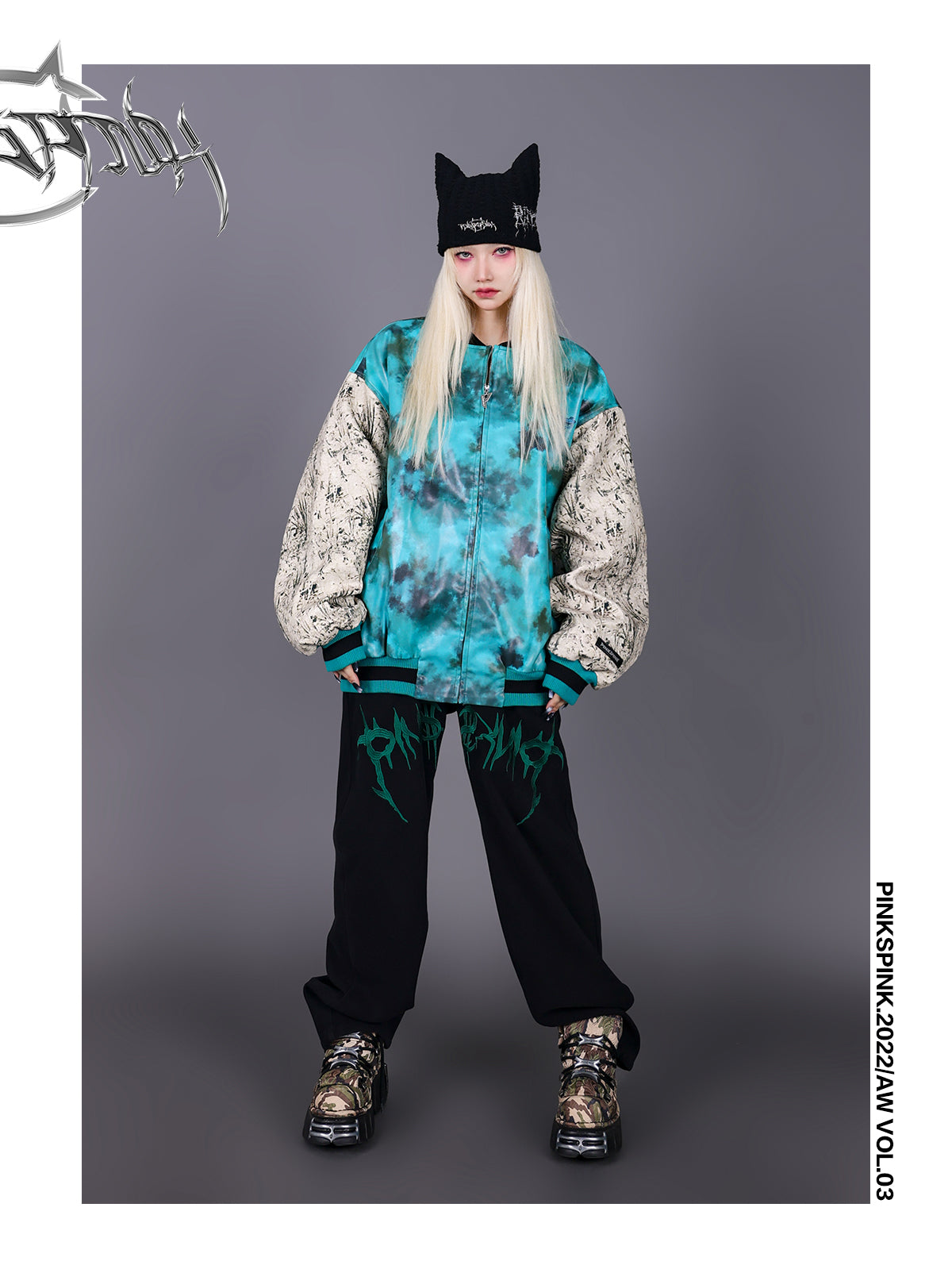 TIE-DYE LEATHER NICHI Vintage jacket