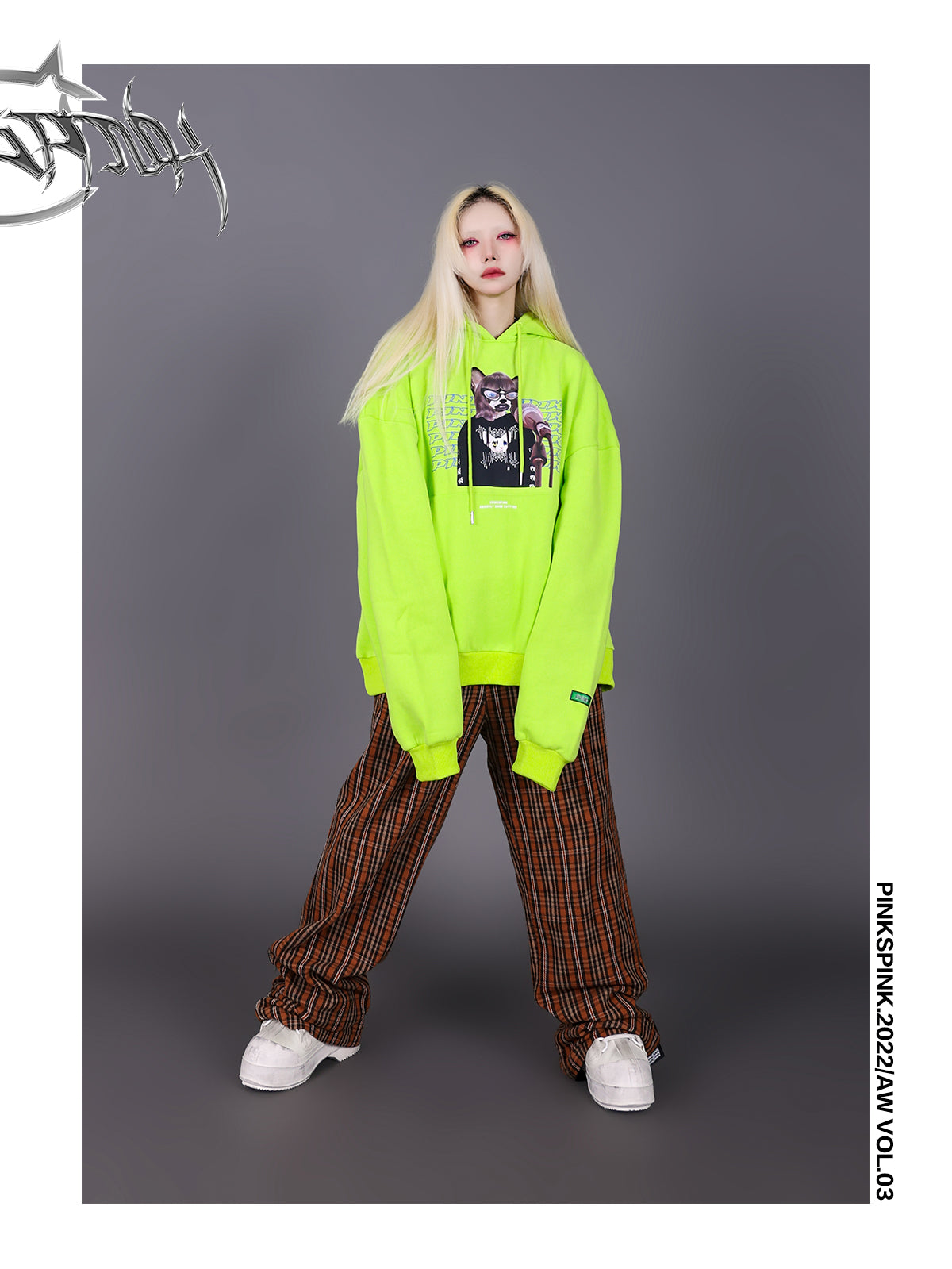 Plaid Casual Wide Pants