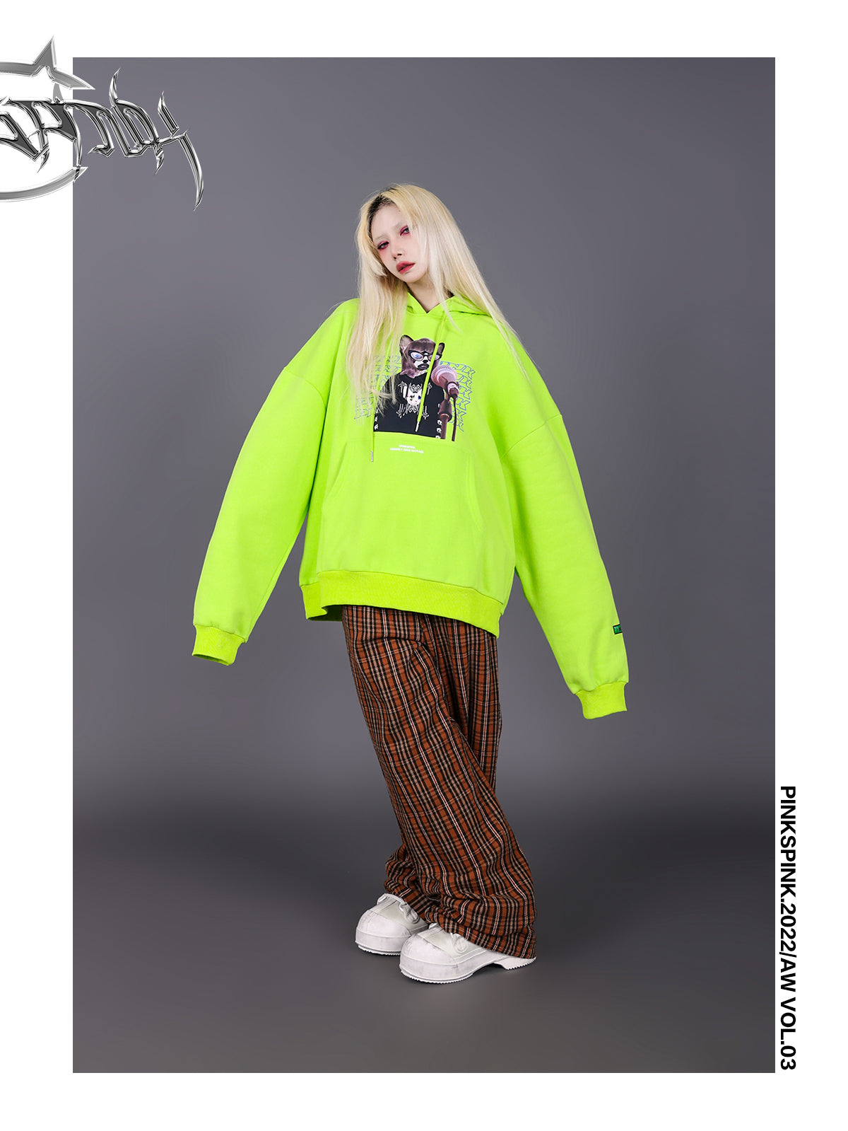 Plaid Casual Wide Pants