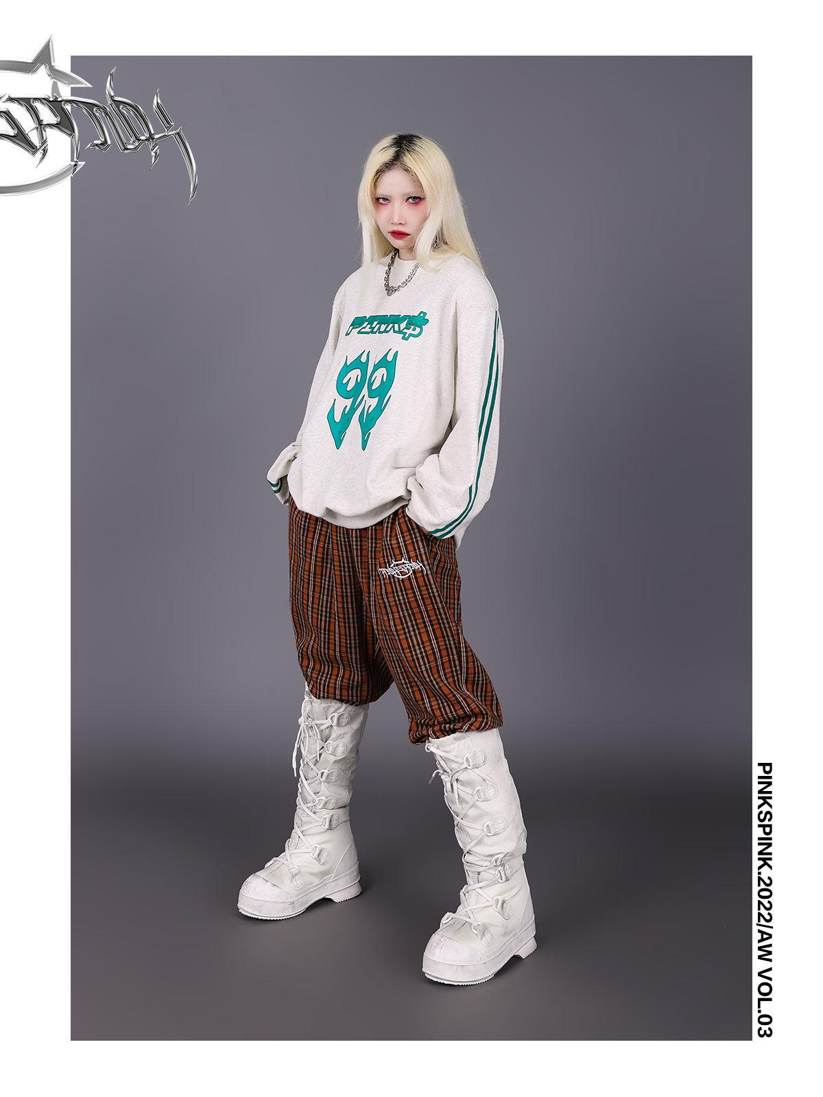 Plaid Casual Wide Pants