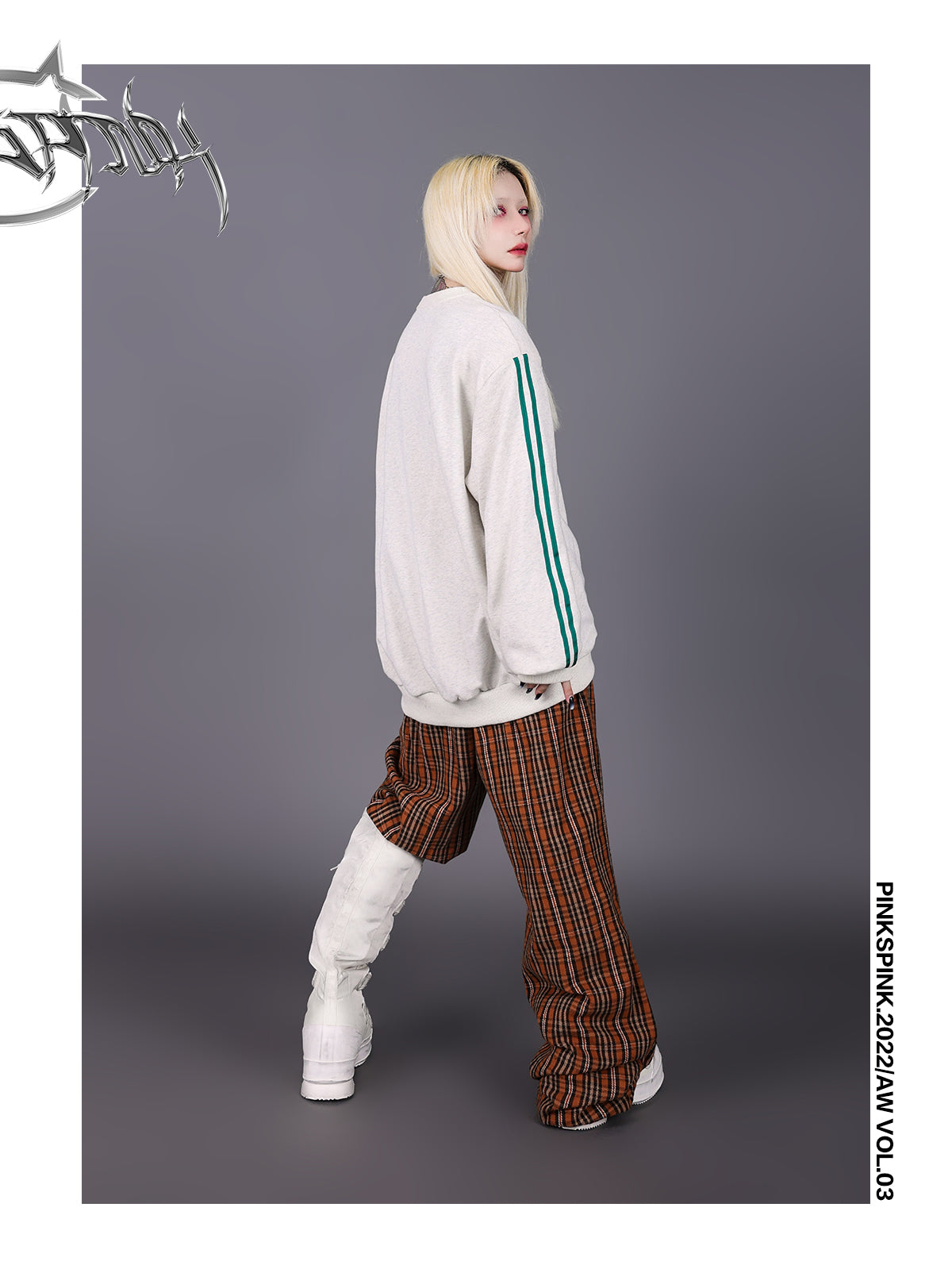 Plaid Casual Wide Pants