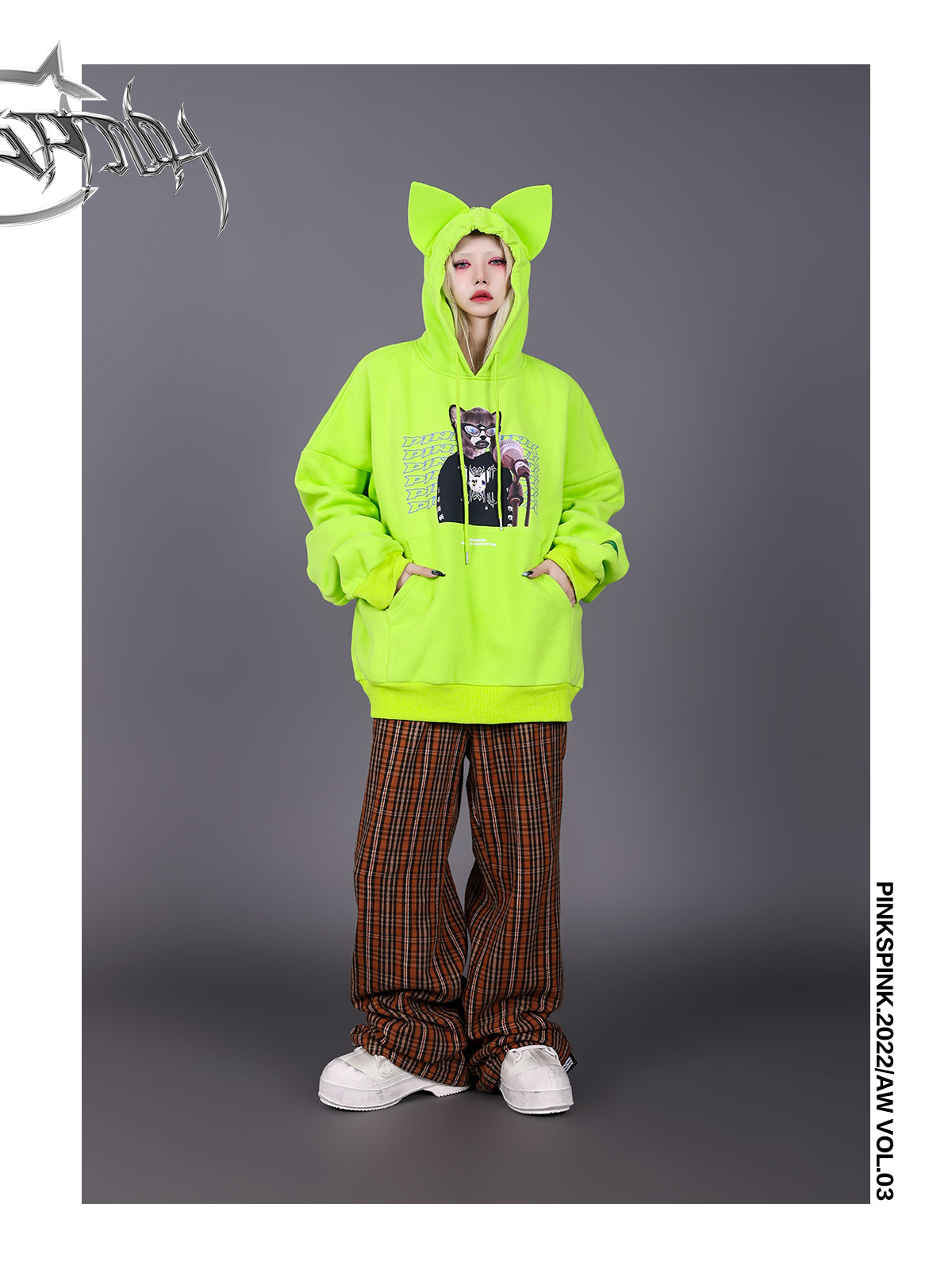 Plaid Casual Wide Pants