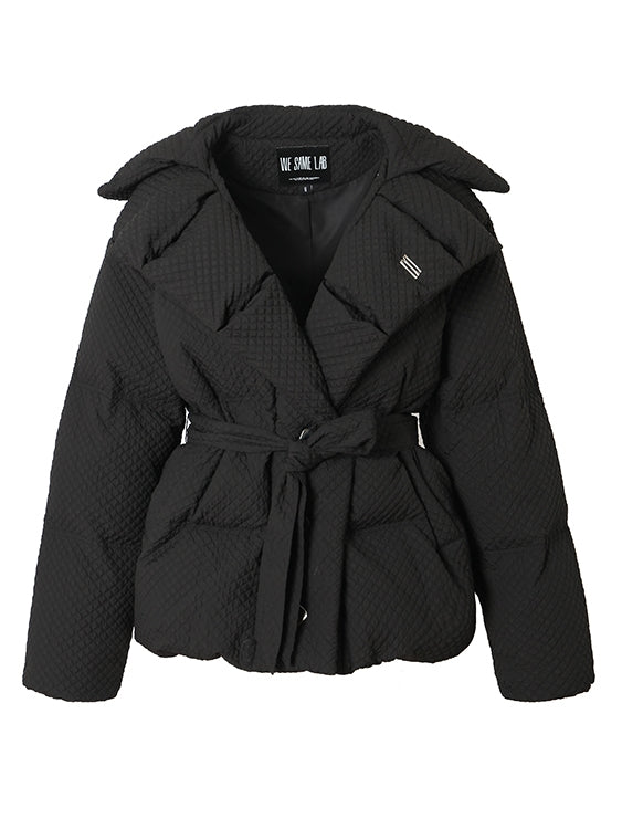 Stickst Stickränder kurzer Down-Jacket
