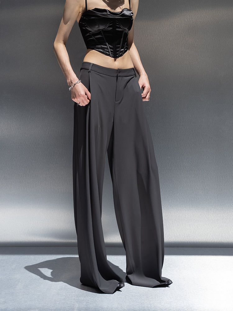 Wide-LEG High-Waist Loose Pants-Ourhour – ARCANA ARCHIVE