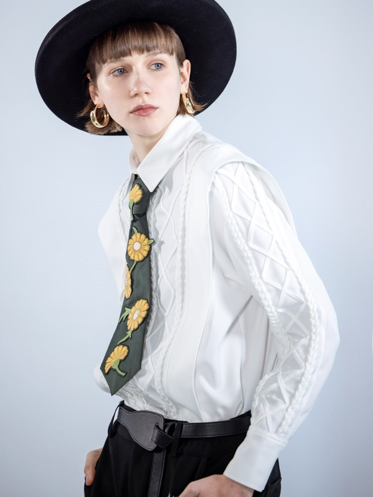 Stickerei Kinit Häkelnichi -Hemd