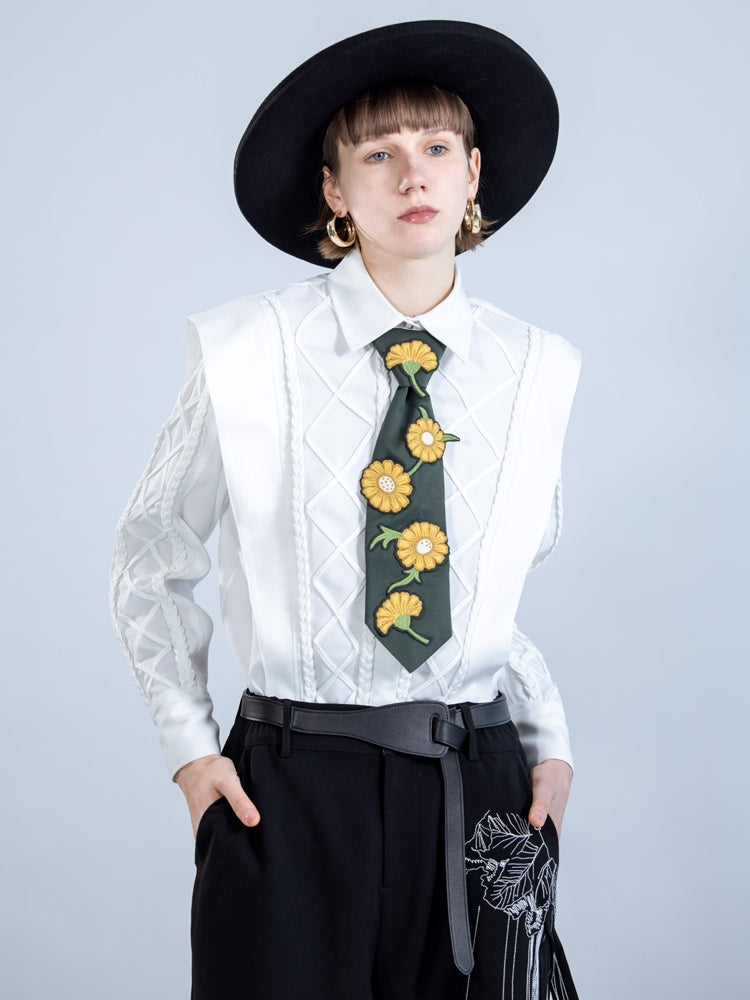 Stickerei Kinit Häkelnichi -Hemd