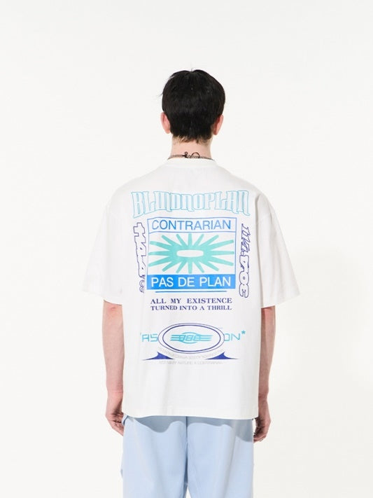 UNISEX BACK-PRINT OVERSIZE CASUAL T -shirt