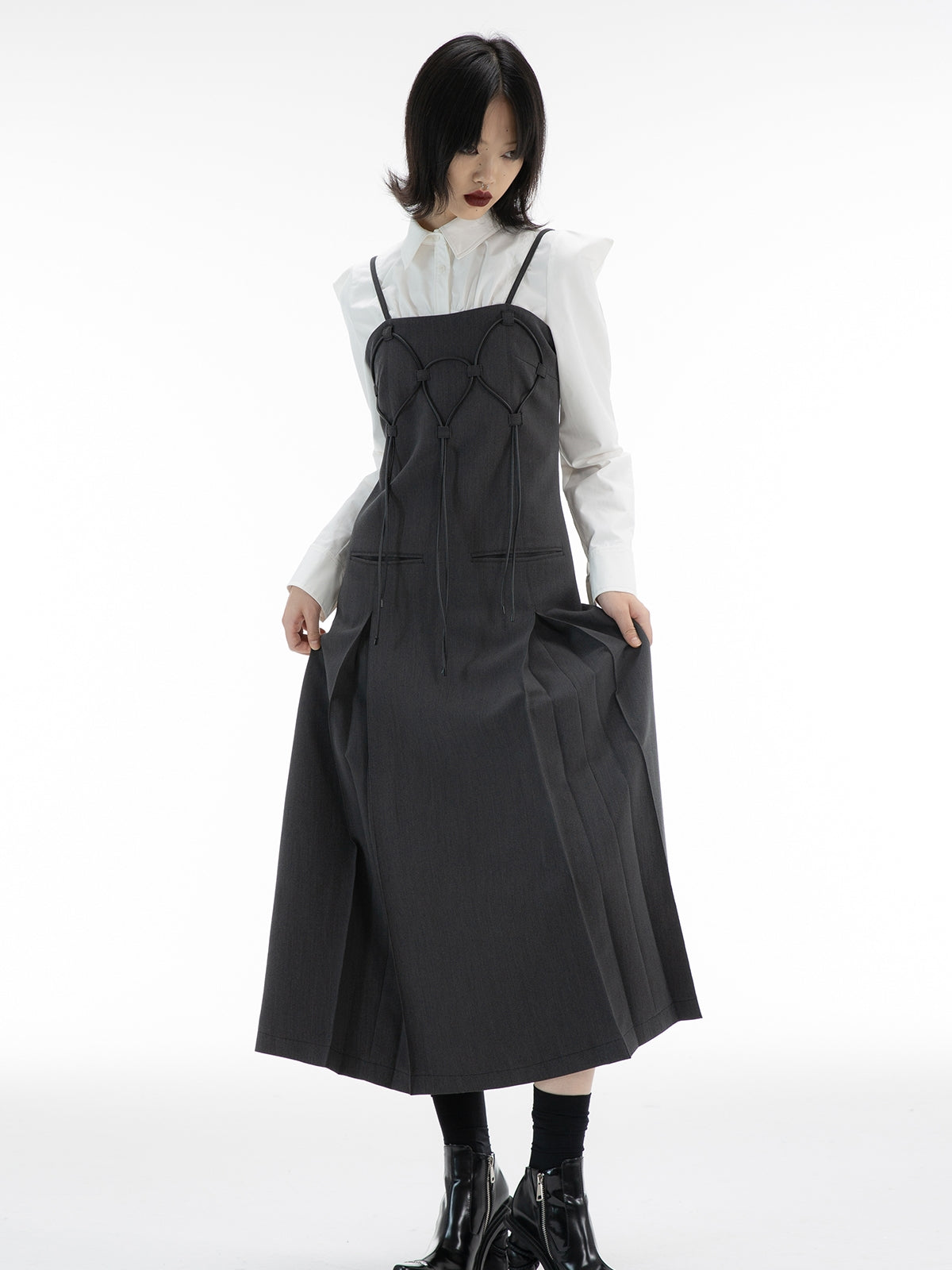 Nichi Rope Flare Long One-piece