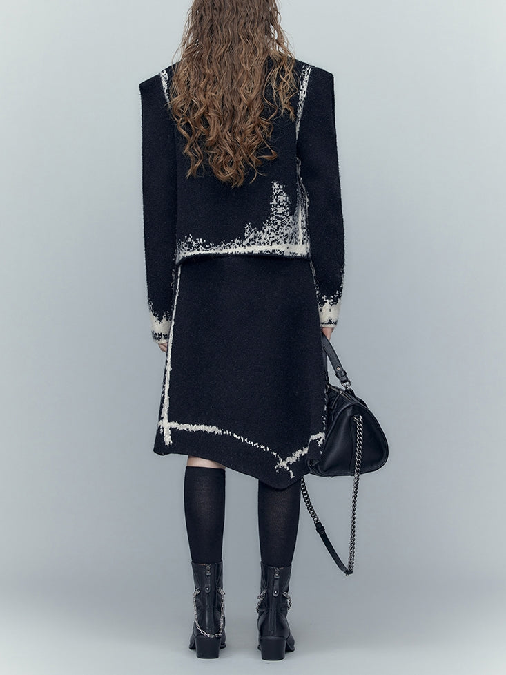 Chain Leather Low-heel Short-Boots