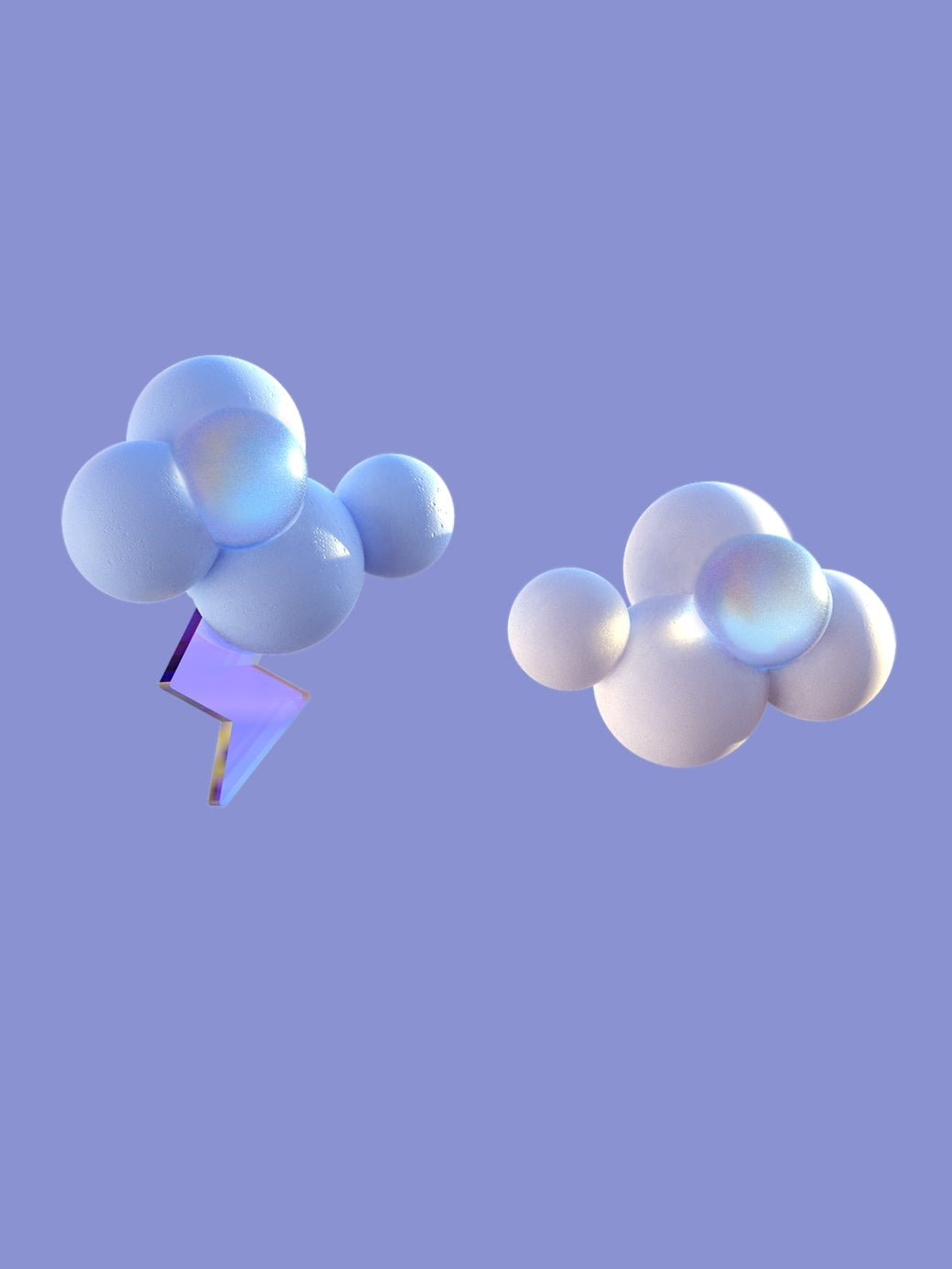 클라우드 번개 이어링