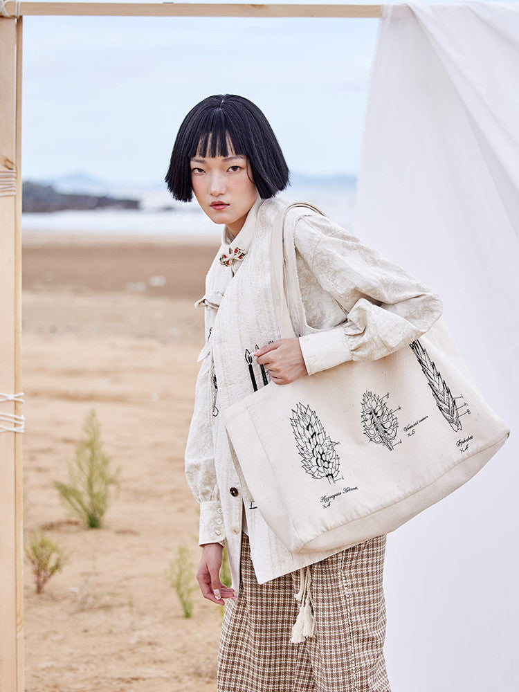 Plaid Rope Mature Modest Wide Pants