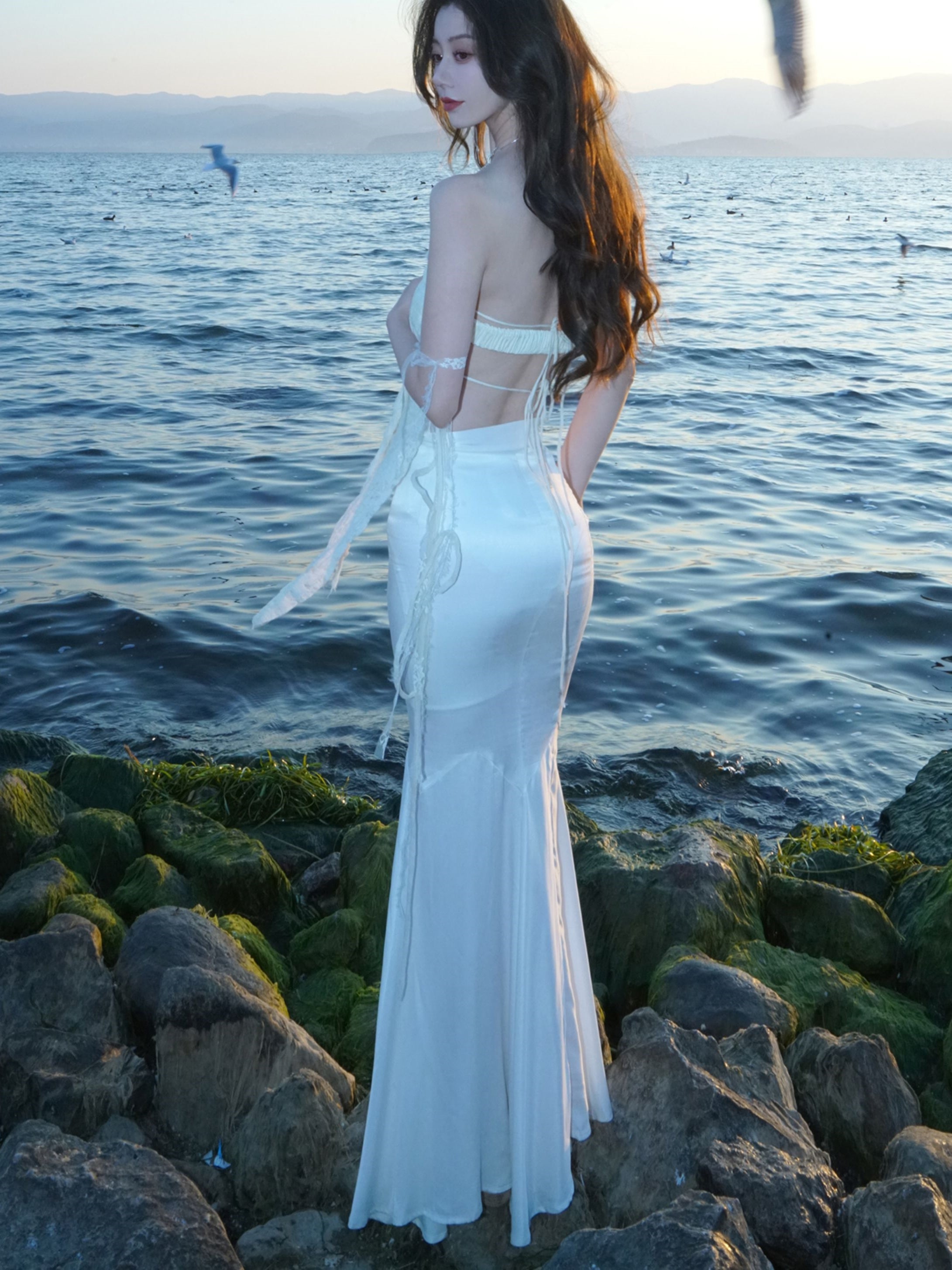 MERMAID ELEGANT SEXY SLIM LONG-SKIRT