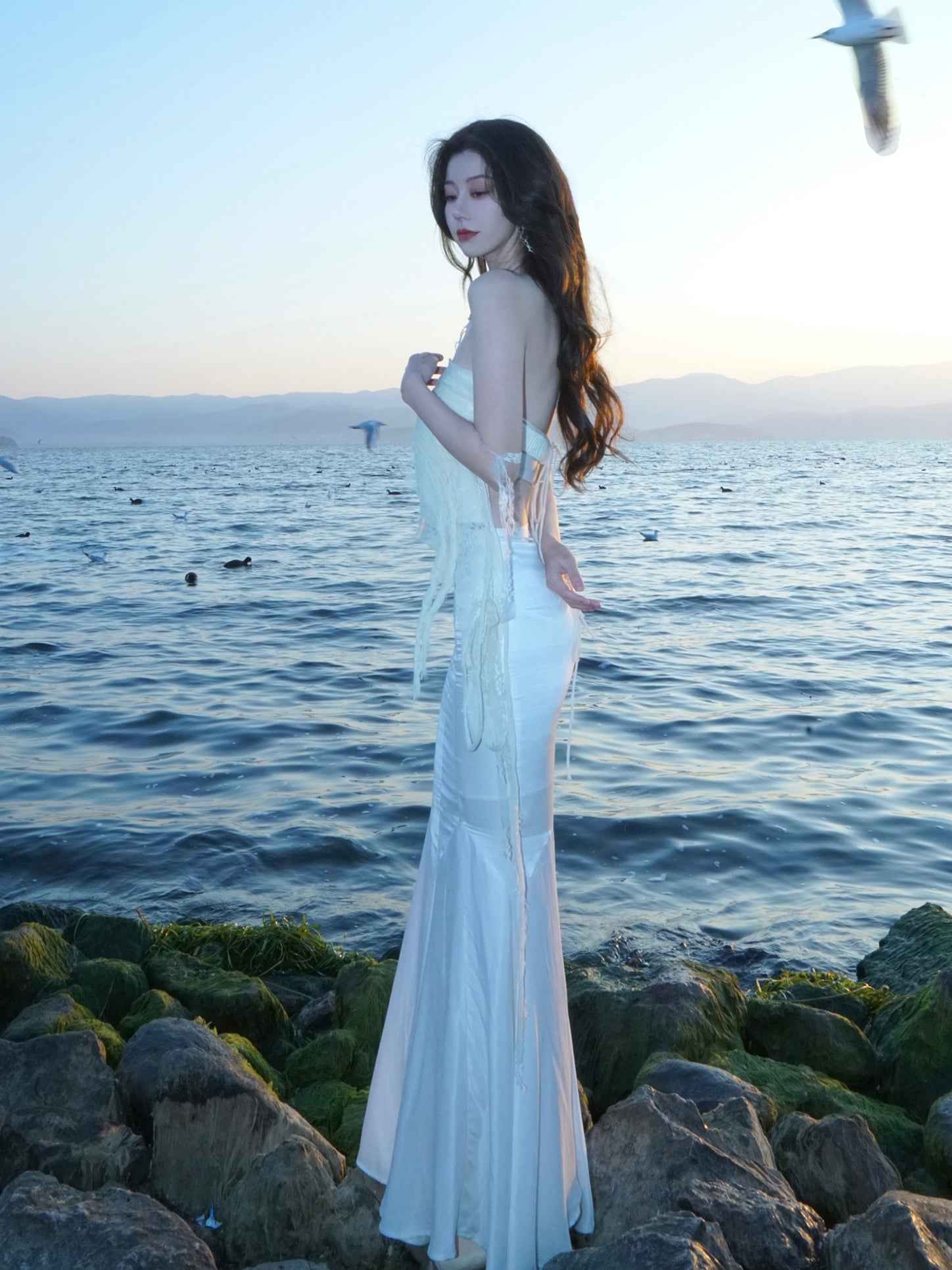 MERMAID ELEGANT SEXY SLIM LONG-SKIRT