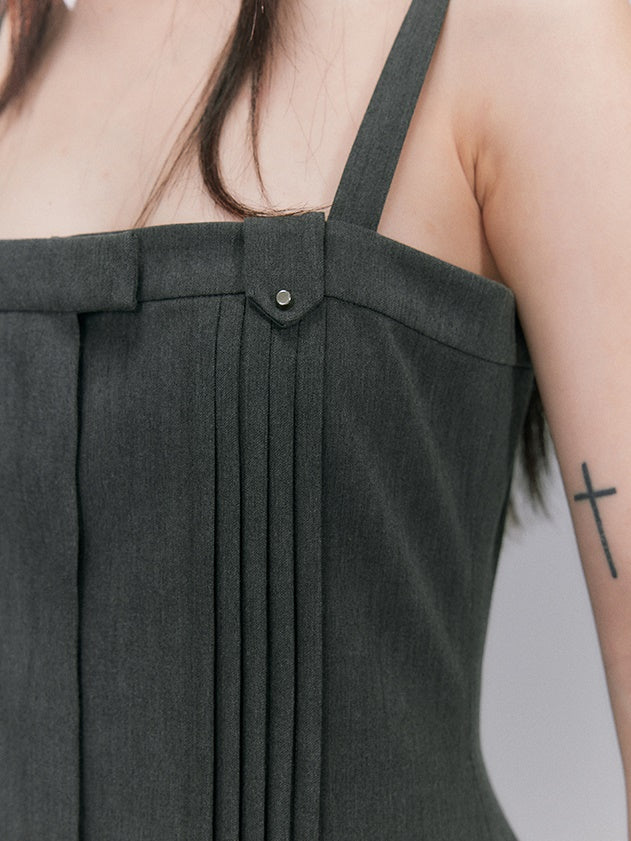 Manches plis courts une seule pièce