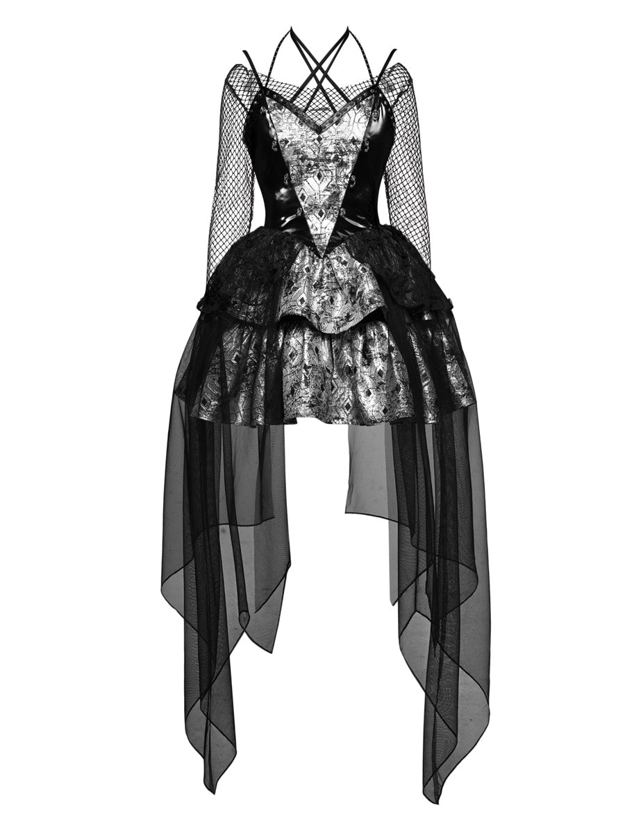 Gothic Princess Dress CIFFON Fluffy Cosplay ONE-PIECE