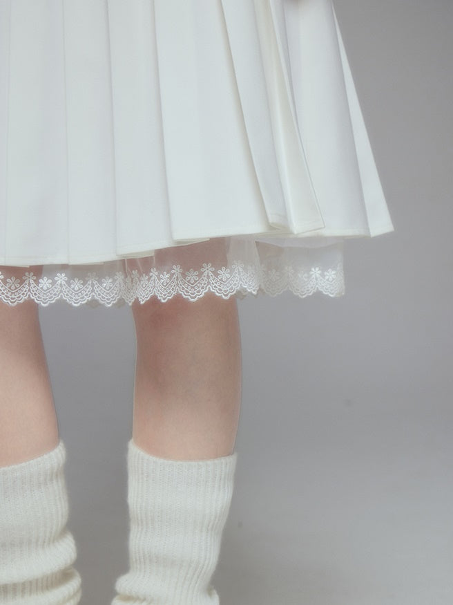 Lace Layered Flare Femineine Skirt