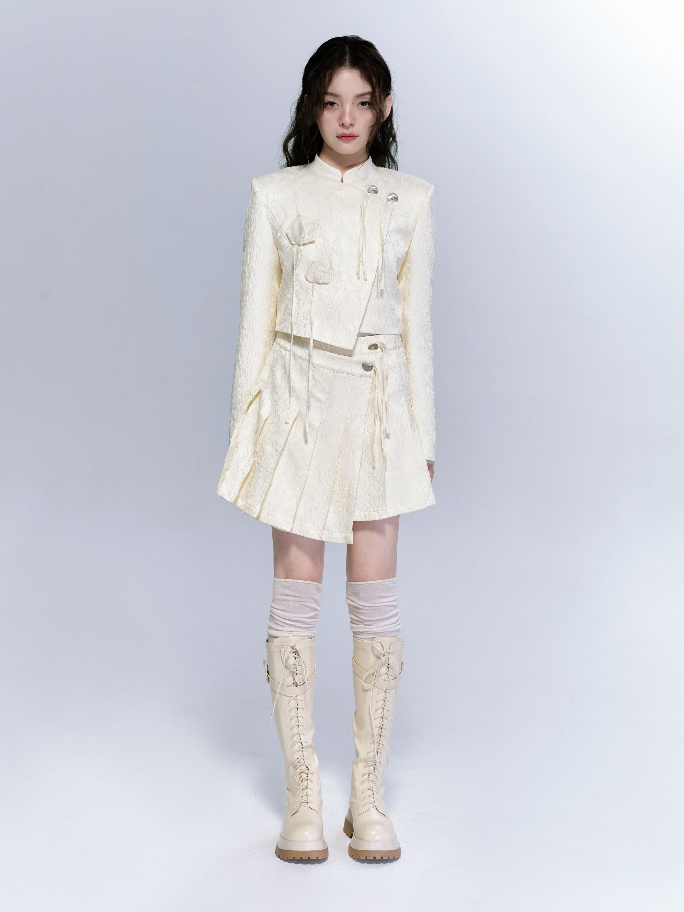 Embroidery Nichi WRAP JACKET & SKIRT