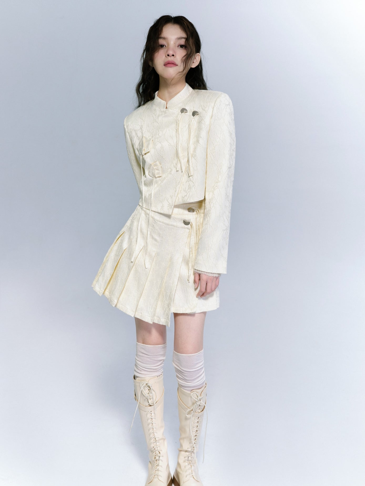 Embroidery Nichi WRAP JACKET & SKIRT