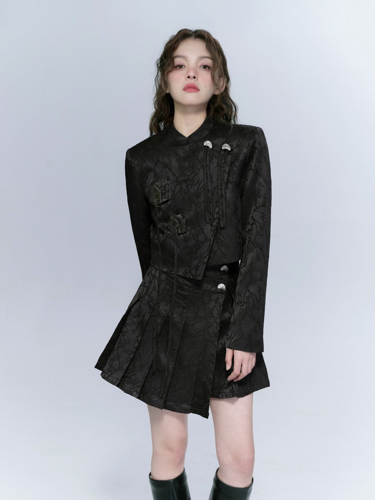 Embroidery Nichi WRAP JACKET & SKIRT