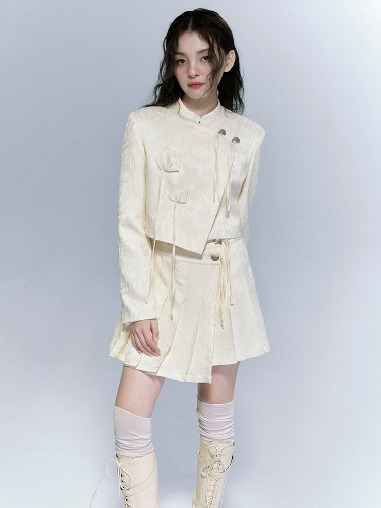 Embroidery Nichi WRAP JACKET & SKIRT