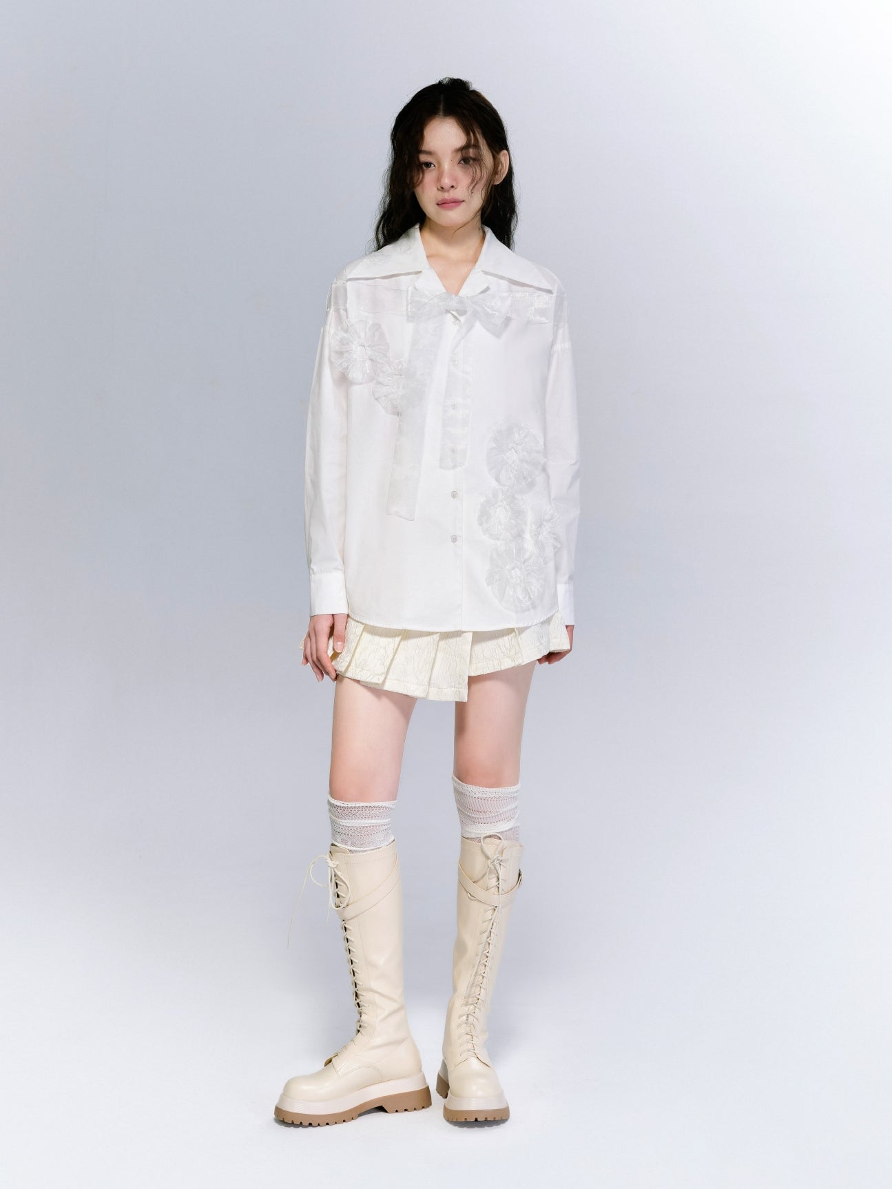 Embroidery Nichi WRAP JACKET & SKIRT