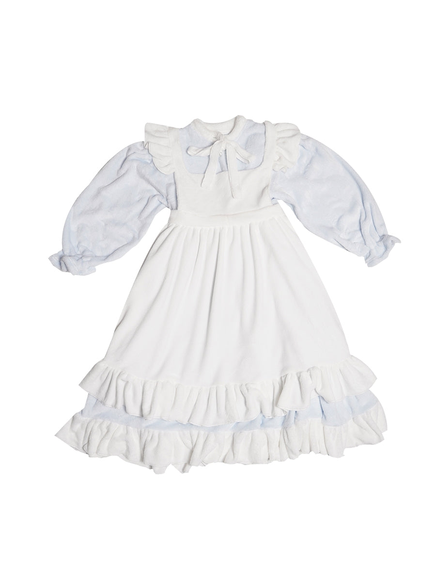 고딕 Lorita Frill Apron Cosplay 원피스