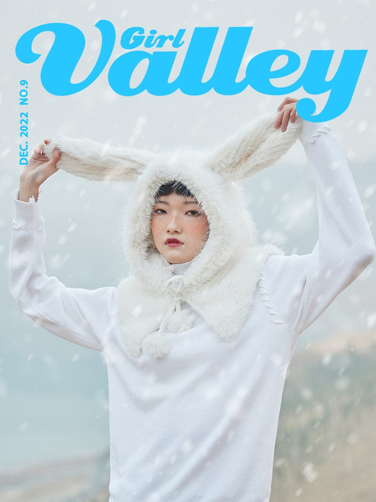 Hood-warmer Rabbit-ear Fur Hat