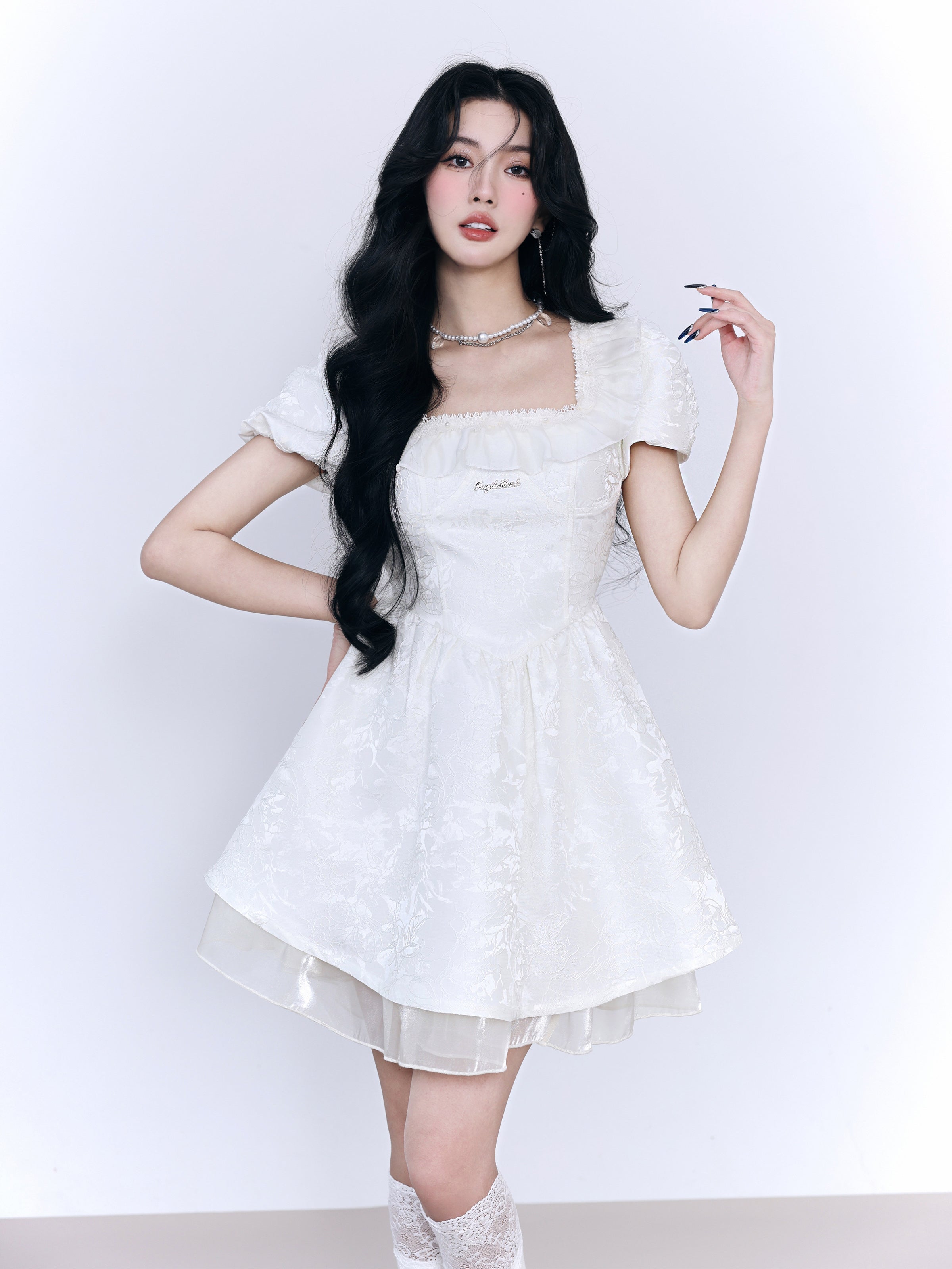 Prinzessin Spitze Stickerei süßes Einteil