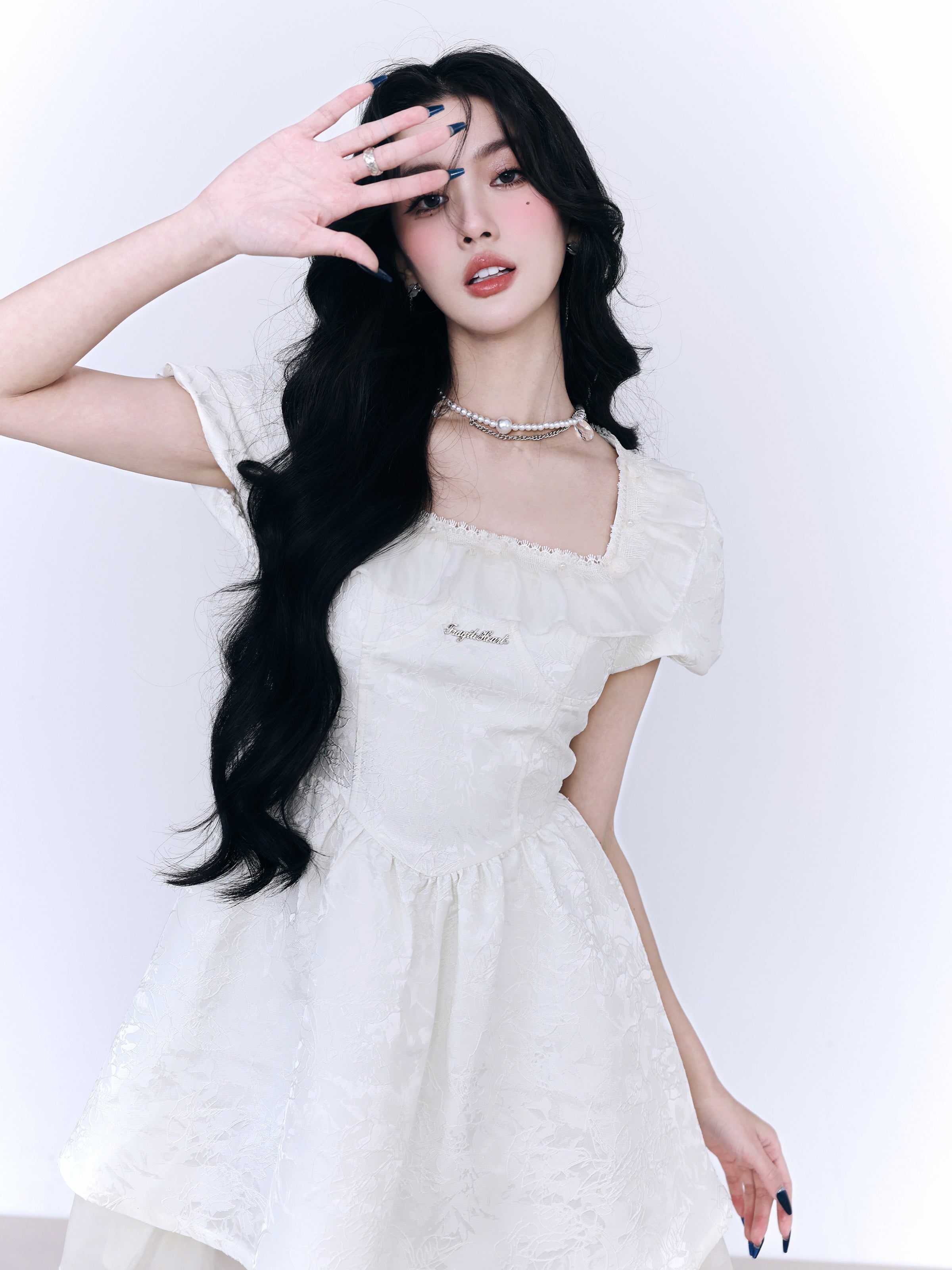 Prinzessin Spitze Stickerei süßes Einteil