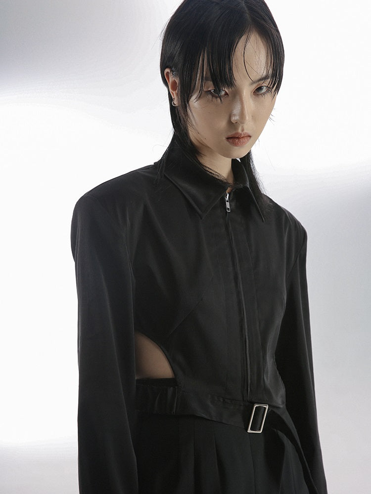 IRREGULAR ZIPPER NICHE JACKET