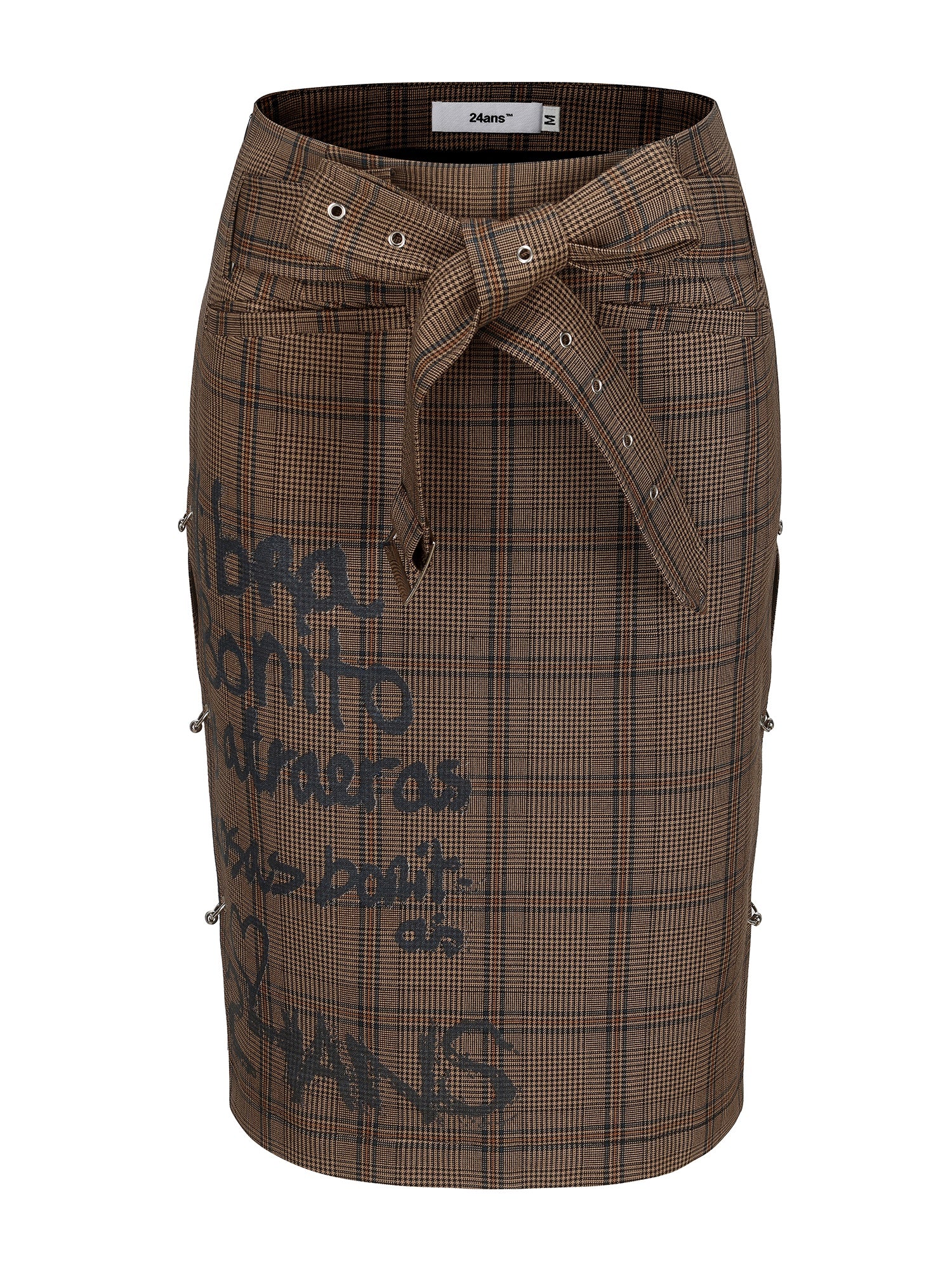 CHECKED COLLEGE SHIRT & TUBE-TOP & SKIRT