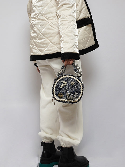 Duftrundkette Schulterperlbeutel