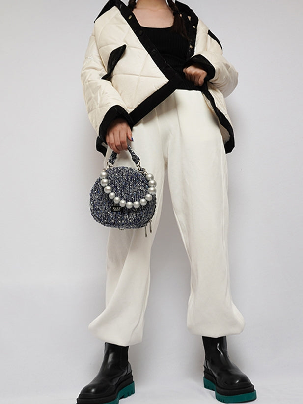 Duftrundkette Schulterperlbeutel