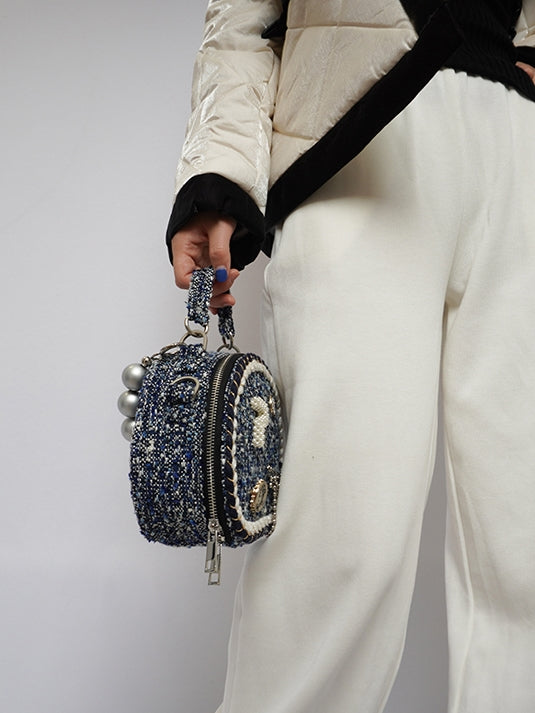 Duftrundkette Schulterperlbeutel