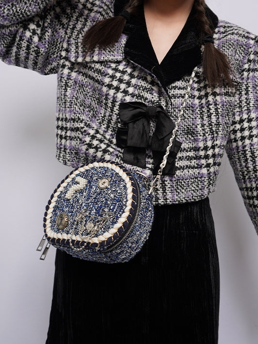 Duftrundkette Schulterperlbeutel