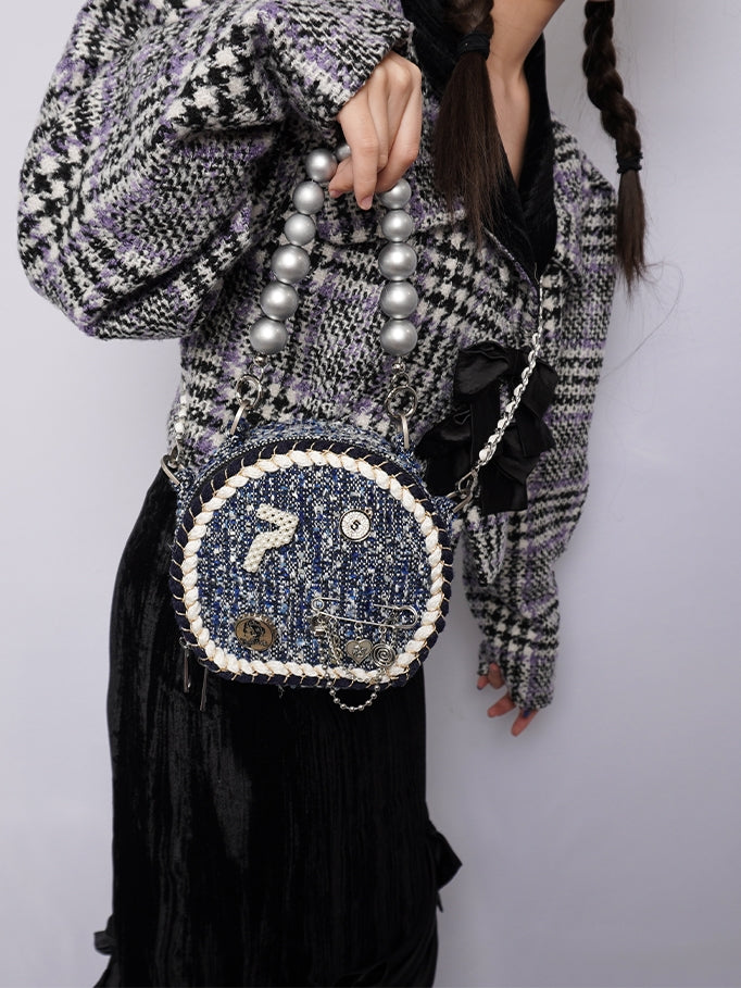 Duftrundkette Schulterperlbeutel