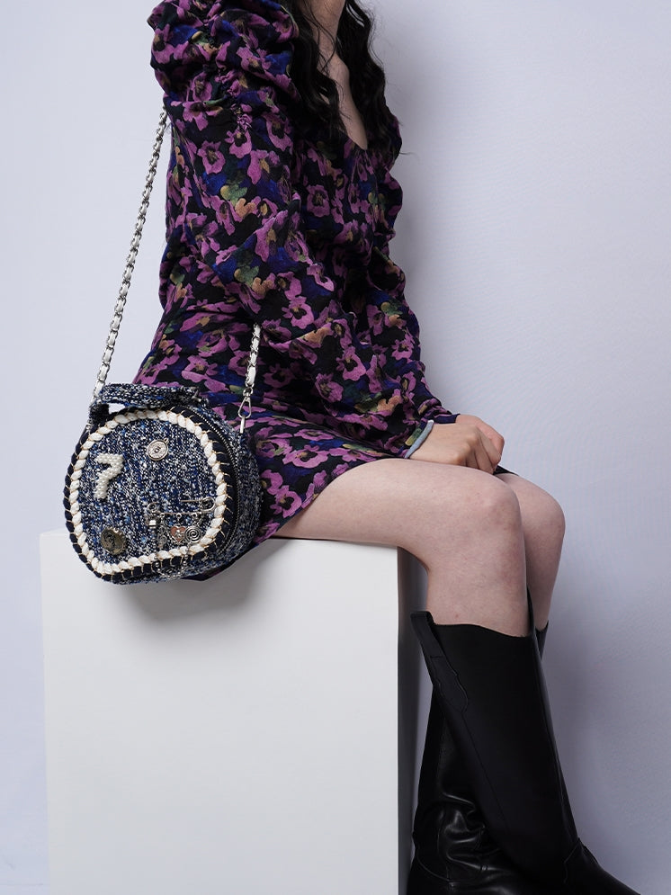 Duftrundkette Schulterperlbeutel