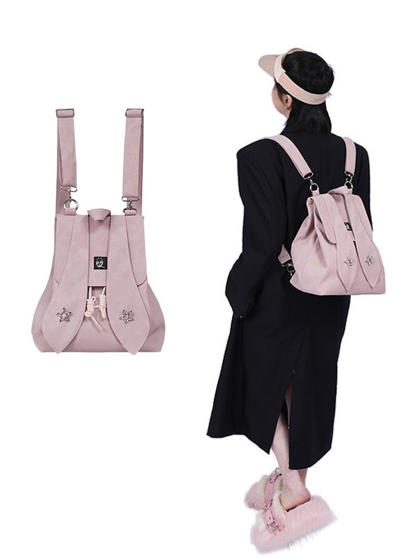 FADED RETRO RABBIT-EAR BACKPACK